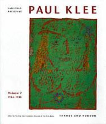 Couverture du livre « Paul klee catalogue raisonne vol 7 » de  aux éditions Thames & Hudson