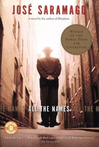 Couverture du livre « All the names » de Jose Saramago aux éditions Editions Racine