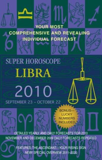 Couverture du livre « Libra (Super Horoscopes 2010) » de Beim Margarete aux éditions Penguin Group Us