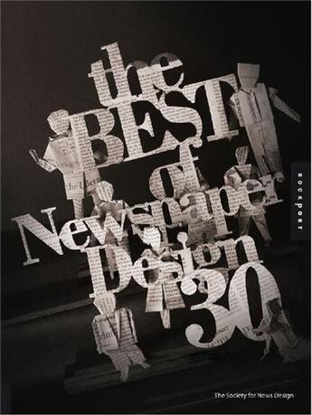 Couverture du livre « The best of newspaper design 30 » de Snd aux éditions Rockport