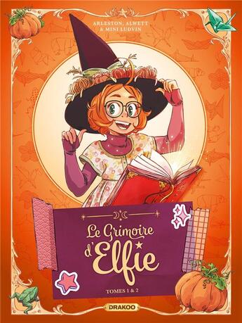 Couverture du livre « Le grimoire d'Elfie : coffret vol.1 : Tomes 1 et 2 » de Christophe Arleston et Audrey Alwett et Mini Ludwin aux éditions Drakoo