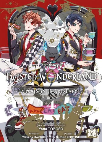 Couverture du livre « Twisted-wonderland : La maison Heartslabyul Tome 4 » de Yana Toboso et Sumire Kowono aux éditions Nobi Nobi