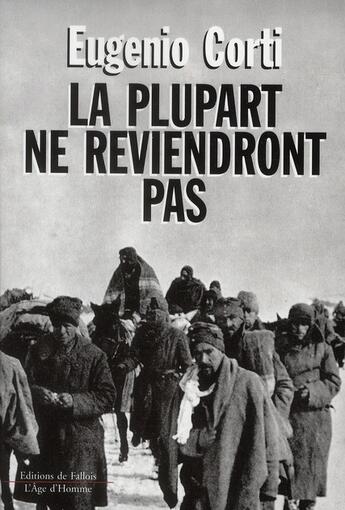 Couverture du livre « La plupart ne reviendront pas » de Corti-E aux éditions Fallois