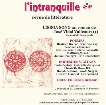 Couverture du livre « L'intranquille n 8 revue de litterature » de J.Vidal.. R.Belamri aux éditions Atelier De L'agneau