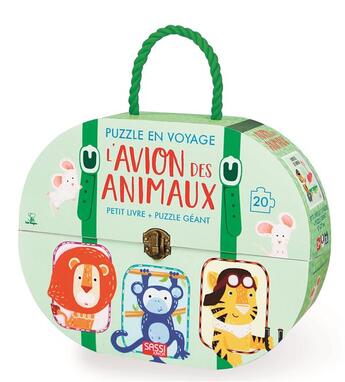 Couverture du livre « Puzzle en voyage - l'avion des animaux » de Ester Tome aux éditions Sassi