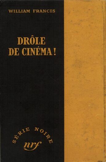 Couverture du livre « Drole de cinema ! » de Francis William aux éditions Gallimard