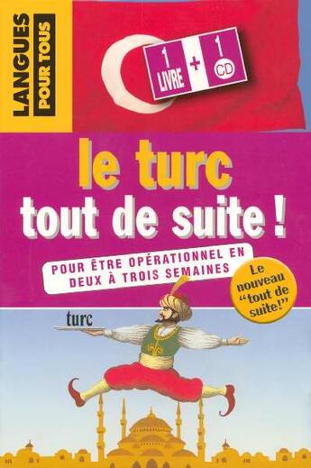 Couverture du livre « Coffret le turc tout de suite ! 1 cd » de Colin/Kosar aux éditions Langues Pour Tous