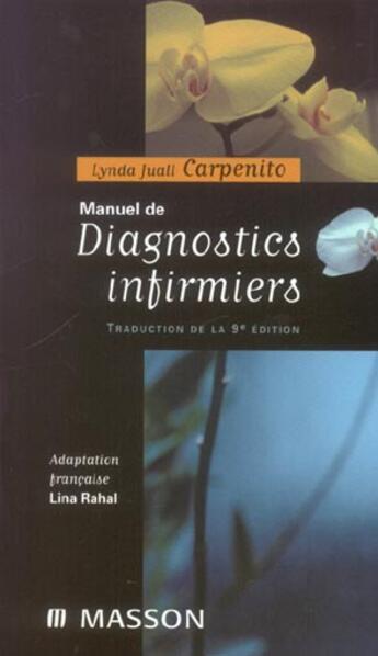 Couverture du livre « Manuel de diagnostics infirmiers (9e édition) » de Carpenito aux éditions Elsevier-masson