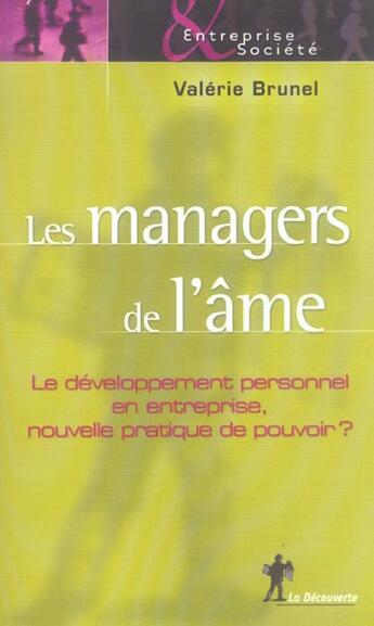 Couverture du livre « Les Managers De L'Ame » de Valerie Brunel aux éditions La Decouverte