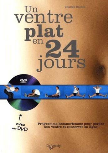 Couverture du livre « Un ventre plat en 24 jours » de Charles Ruocco aux éditions De Vecchi