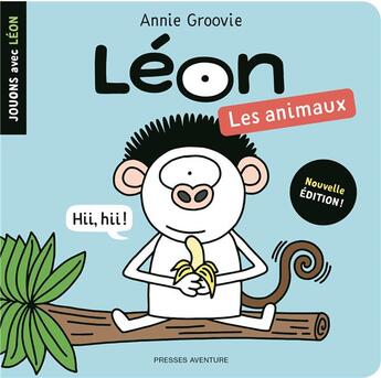 Couverture du livre « Jouons avec leon-les animaux » de Annie Groovie aux éditions Presses Aventure