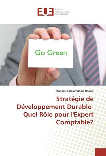 Couverture du livre « Strategie de developpement durable-quel role pour lexpert comptable? » de Hamza M K. aux éditions Editions Universitaires Europeennes