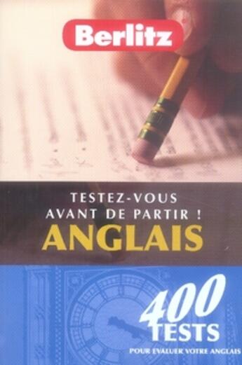 Couverture du livre « Qcm exercices anglais » de  aux éditions Berlitz