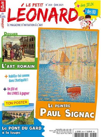 Couverture du livre « Le petit leonard n 269 - paul signac - juin 2021 » de  aux éditions Le Petit Leonard