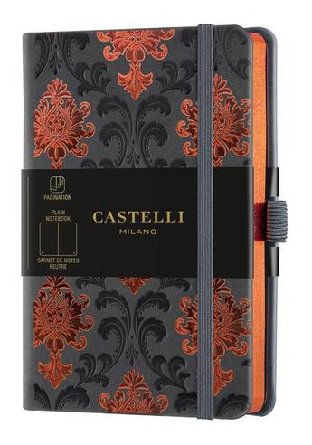 Couverture du livre « Carnet copper and gold poche uni baroque copper » de  aux éditions Castelli Milano