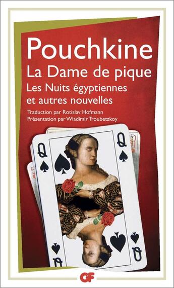 Couverture du livre « La dame de pique - les nuits egyptiennes et autres nouvelles » de Alexandre Pouchkine aux éditions Flammarion