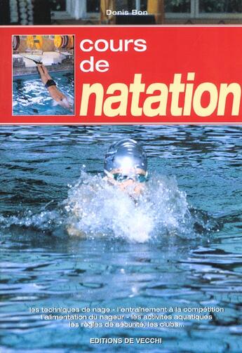 Couverture du livre « Cours de natation » de Bon aux éditions De Vecchi