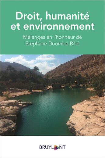 Couverture du livre « Droit, humanité et environnement ; mélanges en l'honneur de Stéphane Doumbé-Billé » de Michel Prieur et Mohamed Ali Mekouar et . Collectif aux éditions Bruylant