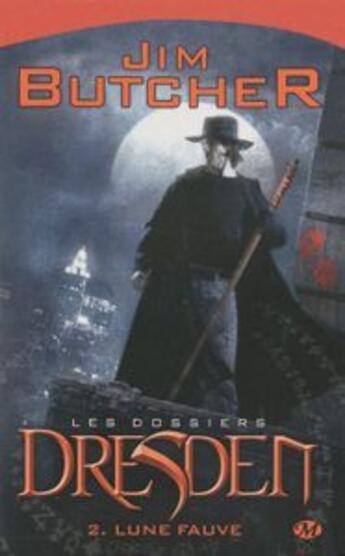 Couverture du livre « Les dossiers Dresden T.2 ; lune fauve » de Jim Butcher aux éditions Bragelonne