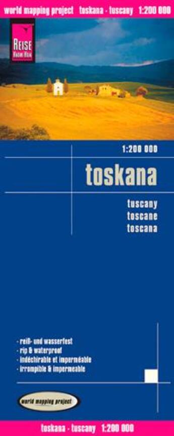 Couverture du livre « Toscane - 1/200.000 » de  aux éditions Craenen