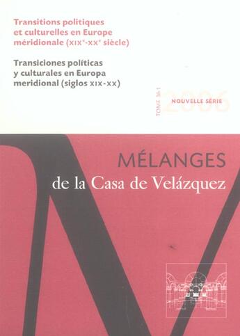 Couverture du livre « Revue Melanges » de Revue Melanges aux éditions Casa De Velasquez