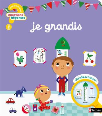 Couverture du livre « Je grandis » de Marion Cocklico et Camille Moreau aux éditions Nathan