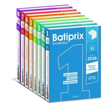 Couverture du livre « BATIPRIX ; COFFRET T.1 A T.8 (édition 2016) » de  aux éditions Groupe Moniteur