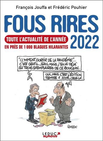 Couverture du livre « Fous rires 2022 » de Francois Jouffa et Frederic Pouhier aux éditions Leduc Humour