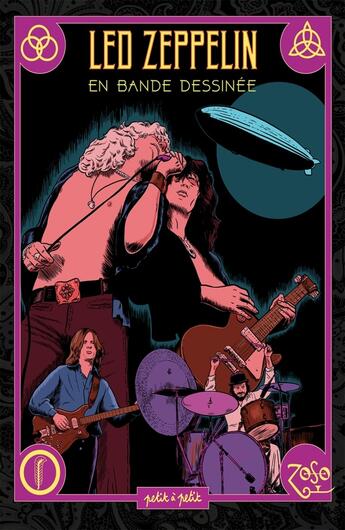 Couverture du livre « Led Zeppelin en BD » de Nicolas Finet et Thierry Lamy et Tony Lourenco aux éditions Petit A Petit