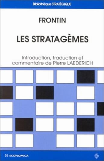 Couverture du livre « STRATAGEMES (LES) » de Frontin/ aux éditions Economica