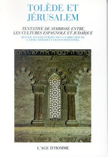 Couverture du livre « Tolede Et Jerusalem » de Shoham Ros aux éditions L'age D'homme