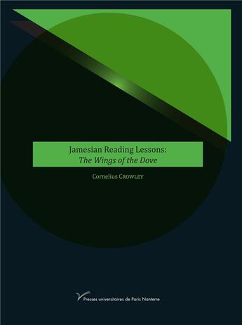 Couverture du livre « Jamesian reading lessons: the wings of the dove » de Crowley Cornelius aux éditions Pu De Paris Nanterre