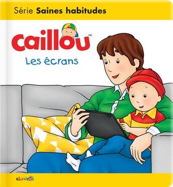 Couverture du livre « Caillou les écrans » de Christine L'Heureux aux éditions Chouette