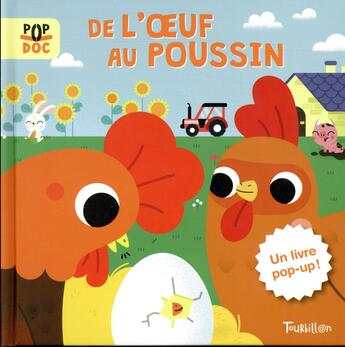 Couverture du livre « De l'oeuf au poussin - pop up » de Marta Sorte aux éditions Tourbillon