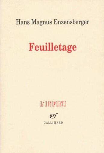 Couverture du livre « Feuilletage » de Hans Magnus Enzensberger aux éditions Gallimard