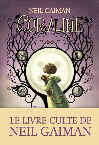 Couverture du livre « Coraline (édition 2019) » de Neil Gaiman aux éditions Albin Michel