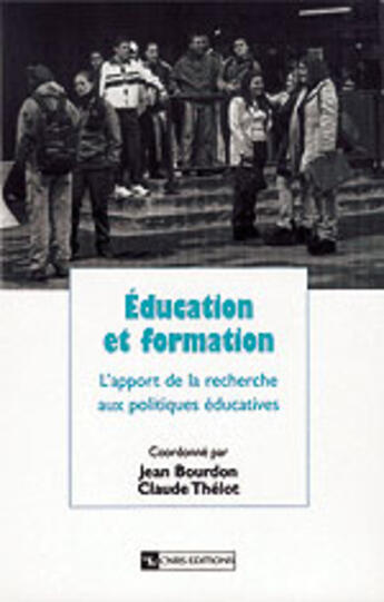 Couverture du livre « Education et formation » de  aux éditions Cnrs