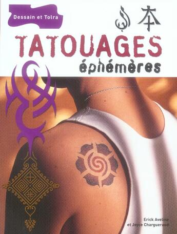 Couverture du livre « Tatouages Ephemeres » de Aveline et Chargueraud aux éditions Dessain Et Tolra