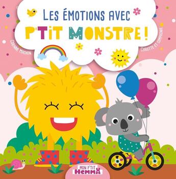 Couverture du livre « Mon p'tit Hemma : les émotions avec p'tit monstre ! » de Corinne Machon et Carotte Et Compagnie aux éditions Hemma