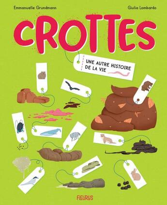 Couverture du livre « Crottes ; une histoire de la vie » de Emmanuelle Grundmann et Giulia Lombardo aux éditions Fleurus