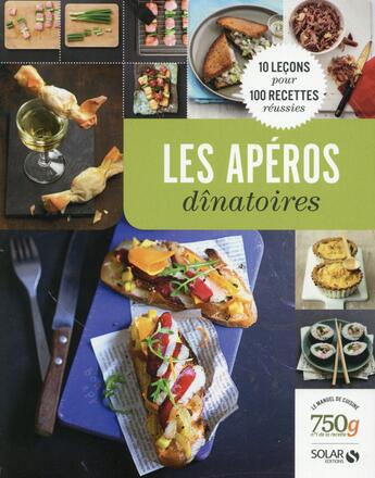 Couverture du livre « Les apéros dînatoires » de  aux éditions Solar