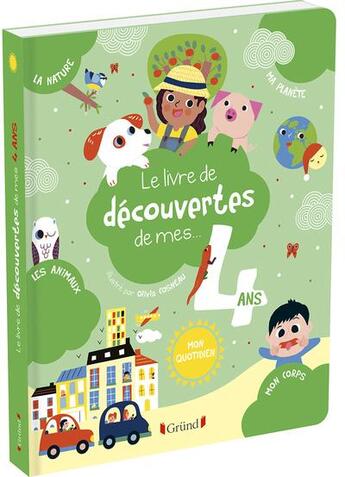 Couverture du livre « Le livre de découvertes de mes... 4 ans » de Lebot Magalie aux éditions Grund