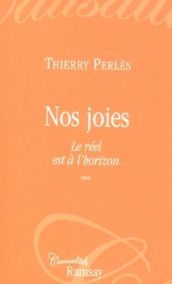 Couverture du livre « L'epreuve de la joie » de Thierry Perles aux éditions Ramsay