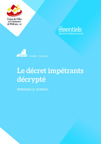 Couverture du livre « Le décret impétrants décrypté » de Emmanuelle Jouniaux aux éditions Uvcw