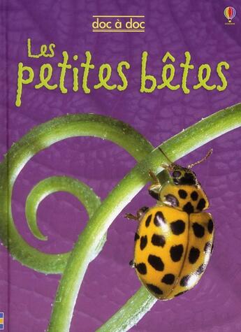 Couverture du livre « Les petites bêtes » de Bowman/Rivers aux éditions Usborne