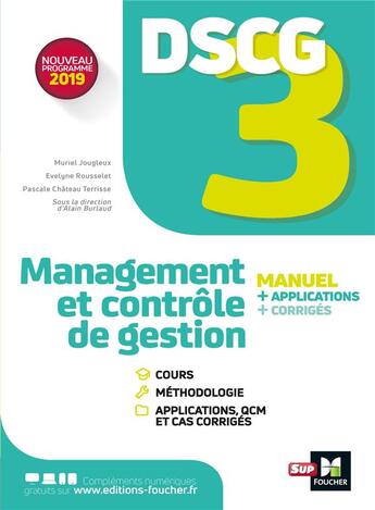 Couverture du livre « DSCG 3 ; management et contrôle de gestion ; manuel, applications et corrigés » de Chateau Terrisse aux éditions Foucher