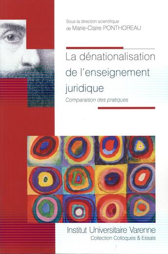 Couverture du livre « La dénationalisation de l'enseignement juridique » de Marie-Claire Ponthoreau aux éditions Institut Universitaire Varenne