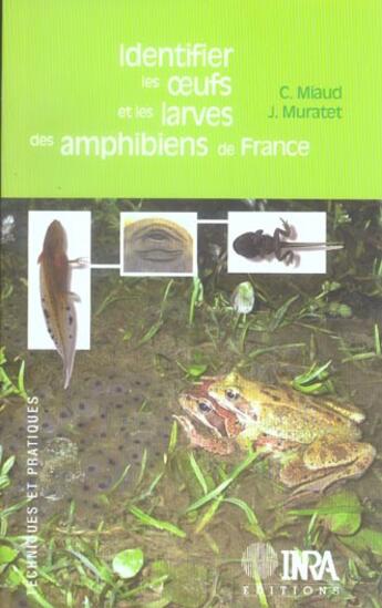 Couverture du livre « Identifier les oeufs et les larves des amphibiens de france » de Miaud/Muralet aux éditions Quae