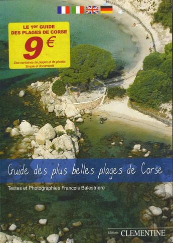 Couverture du livre « Guide des plus belles plages de Corse » de François Balestriere aux éditions Clementine