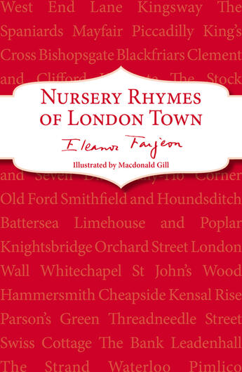 Couverture du livre « Nursery Rhymes of London Town » de Farjeon Eleanor aux éditions Rhcb Digital